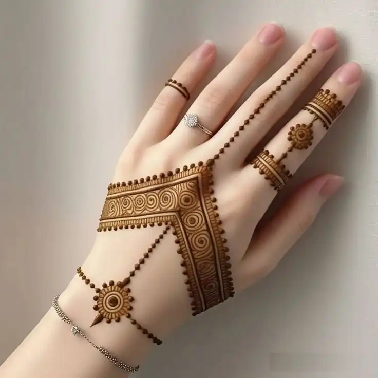 new simple mehndi design